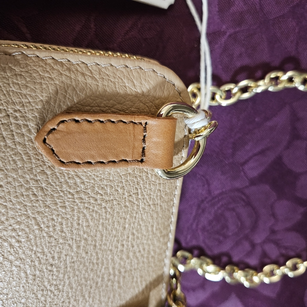 Valentina Pebble Leather Crossbody Phone Case Purse NWT - Picture 4 of 13
